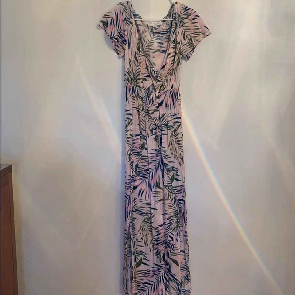 PALM PRINT MAXI DRESS - Picture 4 of 6